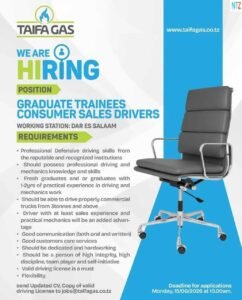 Taifa Gas Graduate Trainees 2026