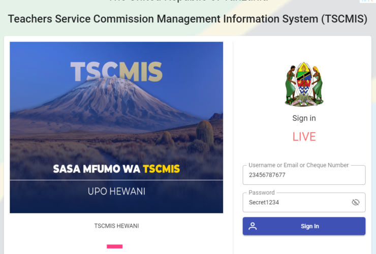 TSCMIS Login and registration online 2024