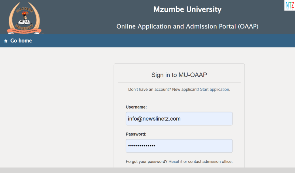 Mzumbe University Online Application 2024