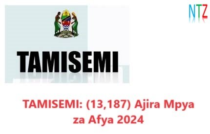 TAMISEMI: (13,187) Ajira Mpya za Afya 2024 -Health Sector Jobs 2024